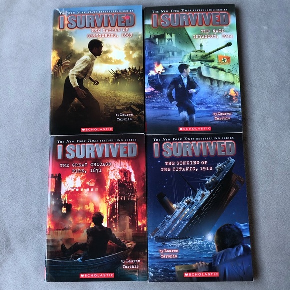 Set of 4 ~ I Survived Novels ~ Lauren Tarshis - Picture 1 of 10